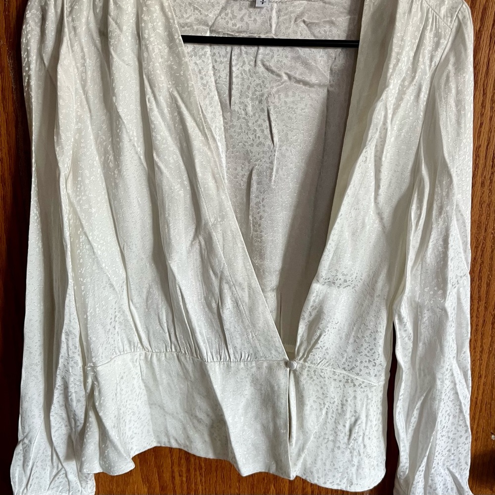 Express cardigan. 100% Rayon Off white
